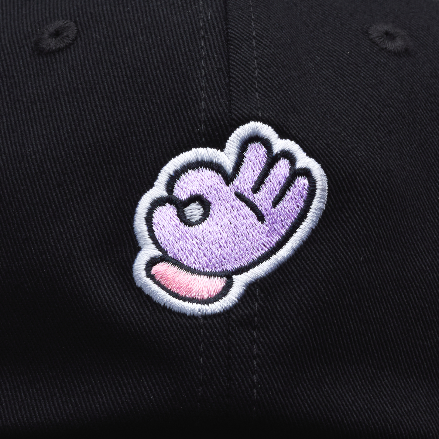 Cap «OK» - Lila / Schwarz