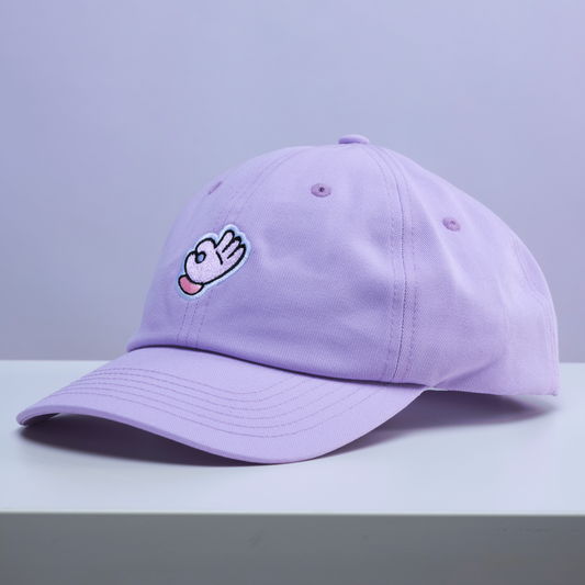 Cap «OK» - Lila / Schwarz