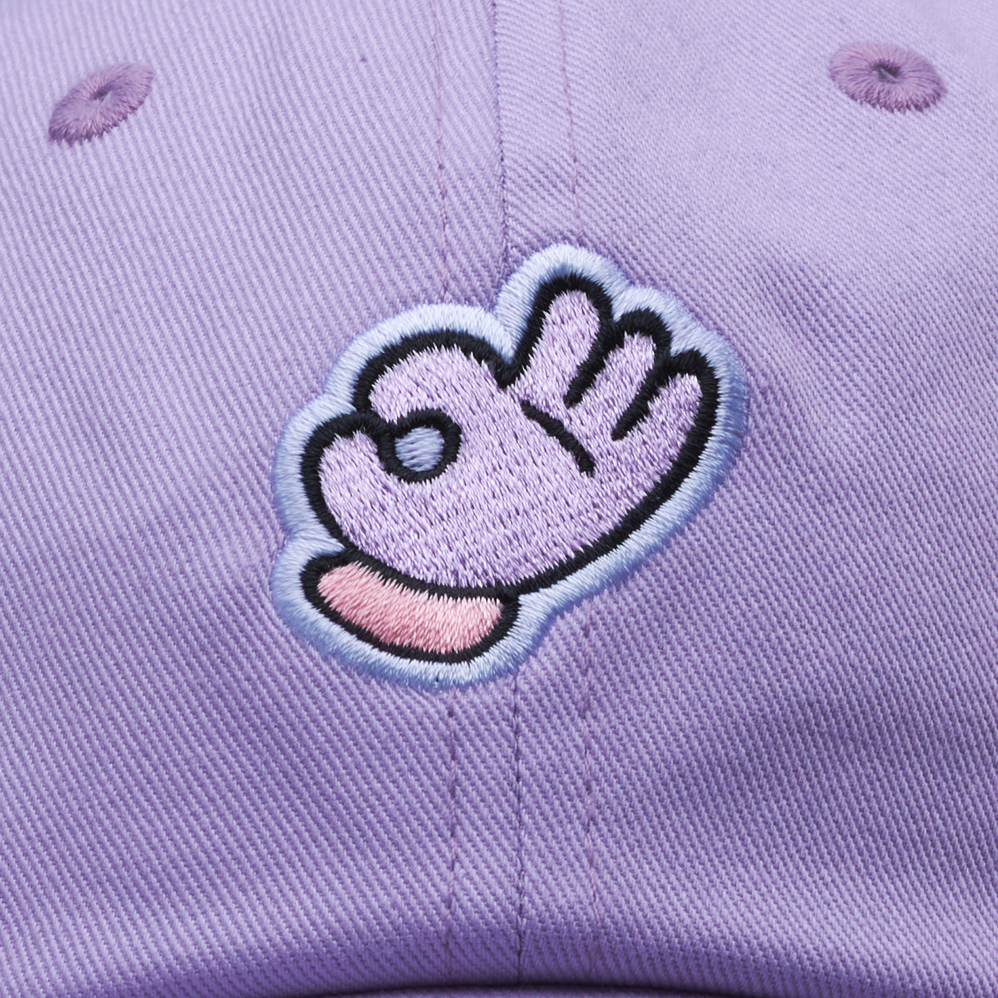 Cap «OK» - Lila / Schwarz