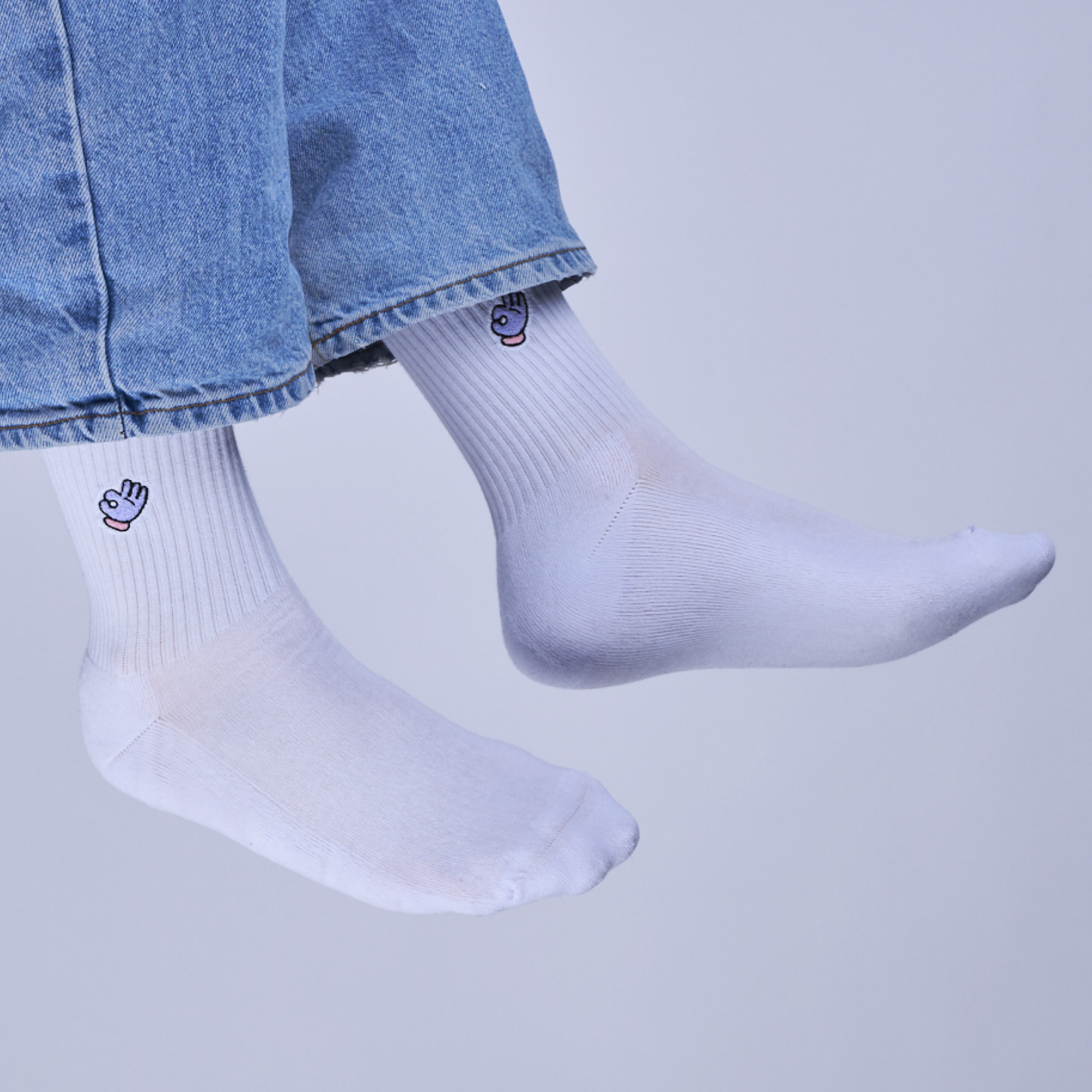 Socken «OK» - Unisex - Weiss